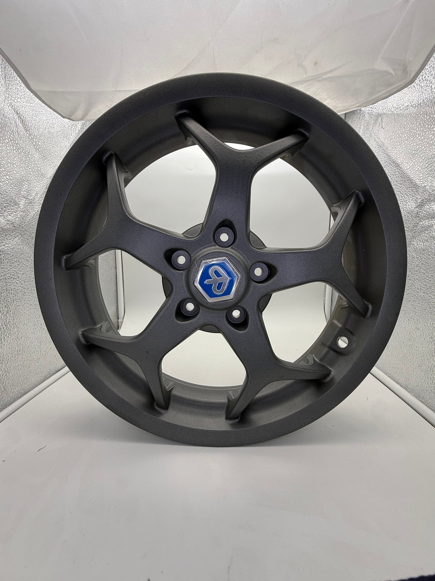 Vespa  Wheel 13x3.00 Satin Silver Genuine Piaggio for GTS Big Wheel Conversion