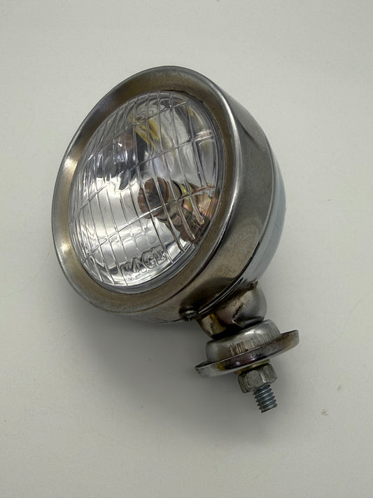 KACE Lamp with Bulb, Silver 4"