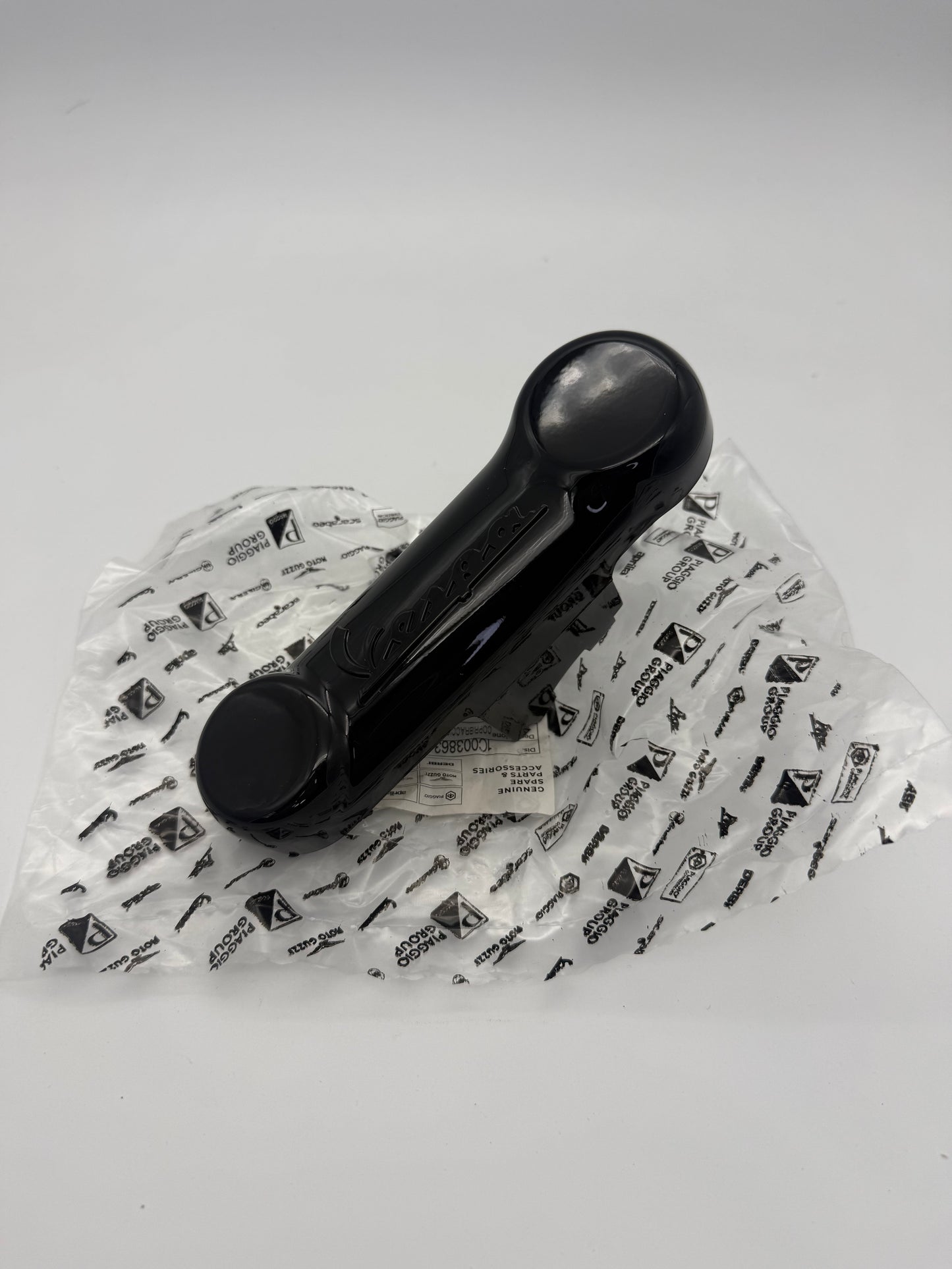 Vespa GTS Gloss Black Suspension Link Cover - Genuine Piaggio